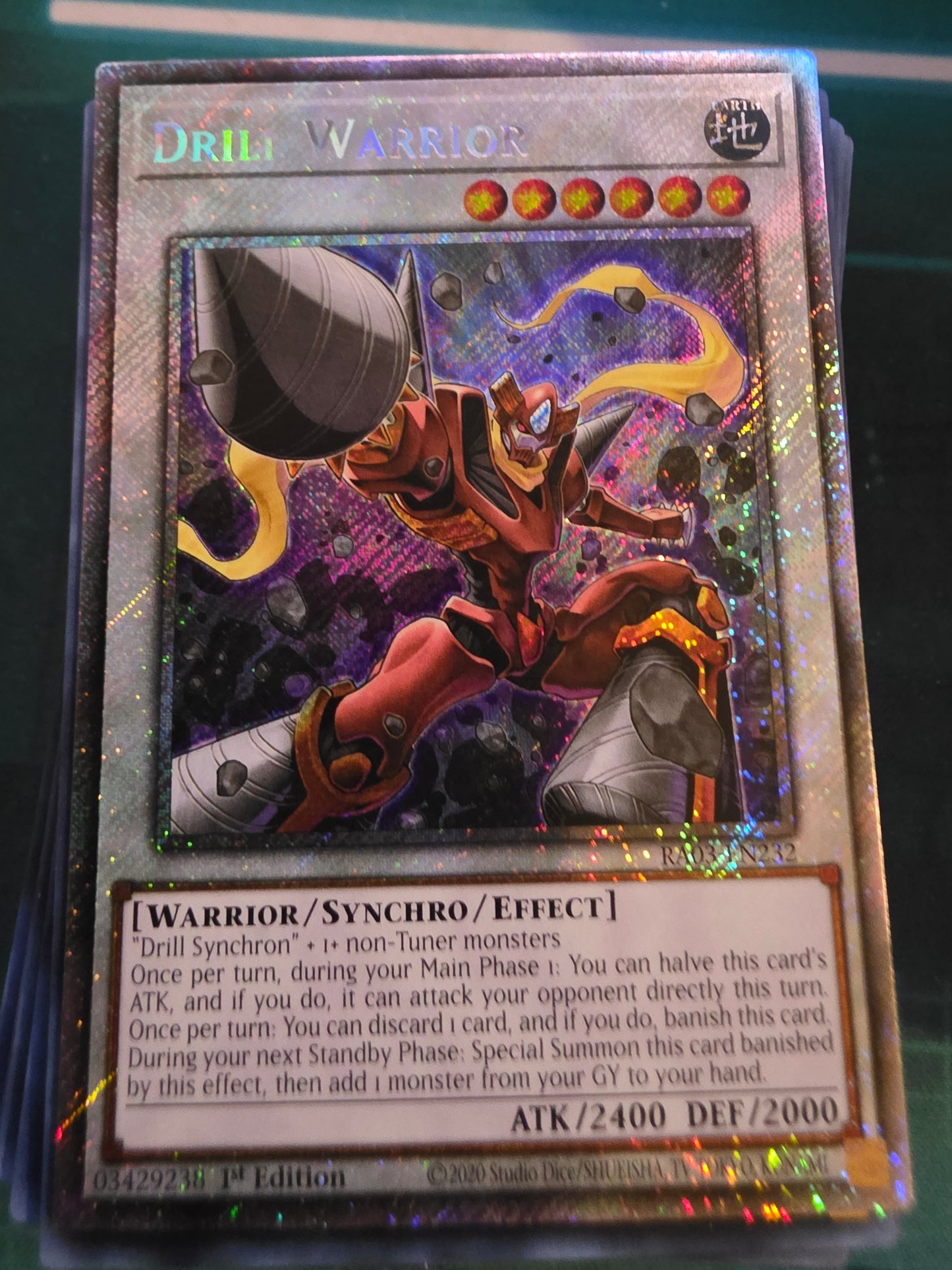 Drill Warrior RARITY COLLECTION QUARTER CENTURY EDITION RC04-JP032 Quarter Century Secret Rare