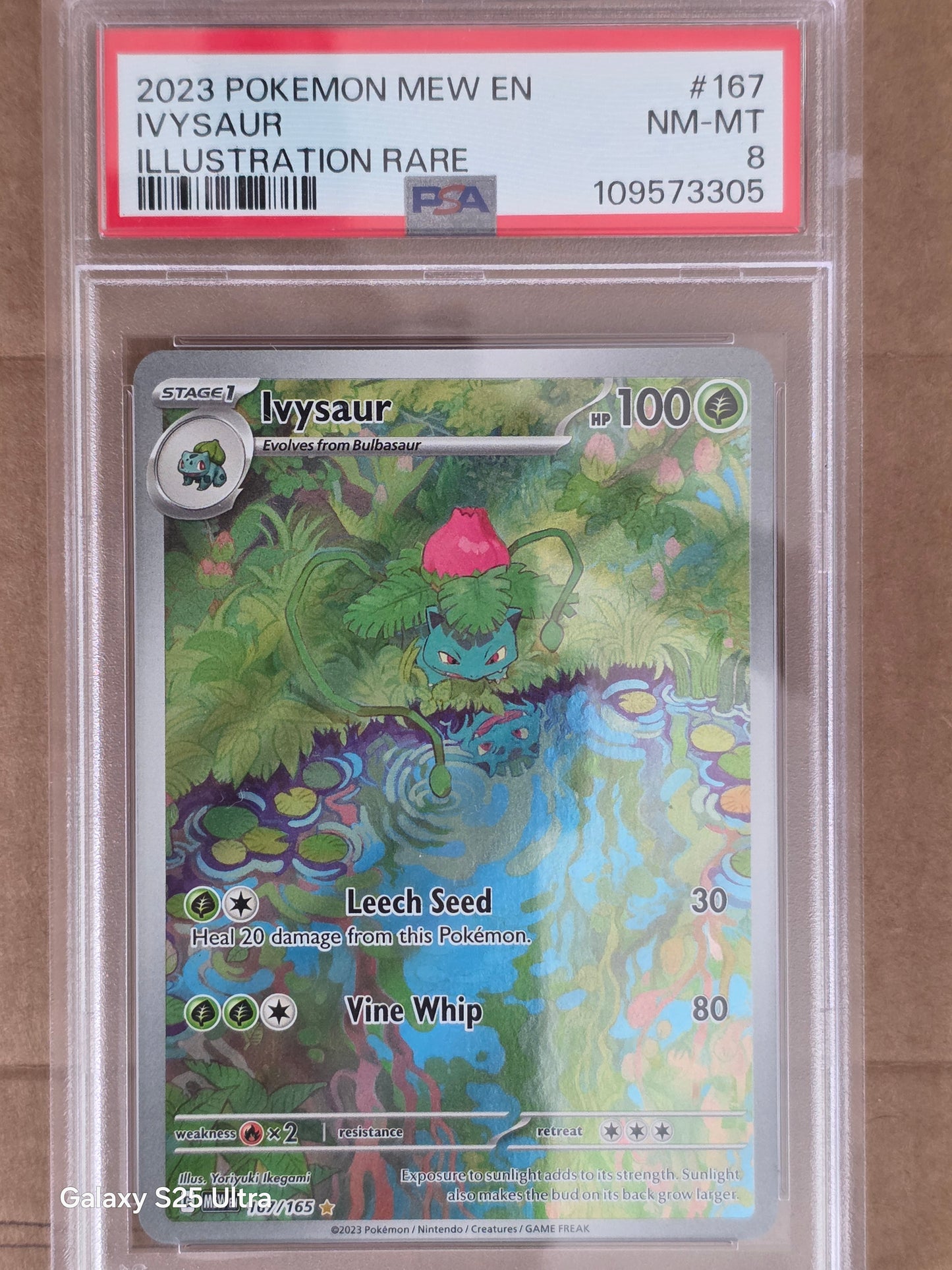 2023 Pokemon Mew ex Ivysaur #167 Illustration Rare