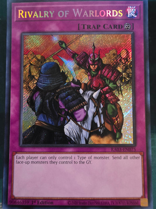 Rivalry of Warlords RA03-EN075 Secret Rare