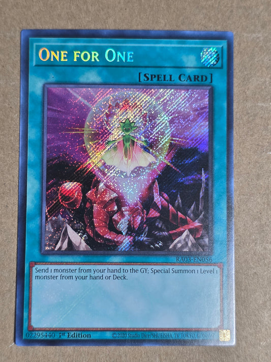 One for One Secret Rare RA03-EN056